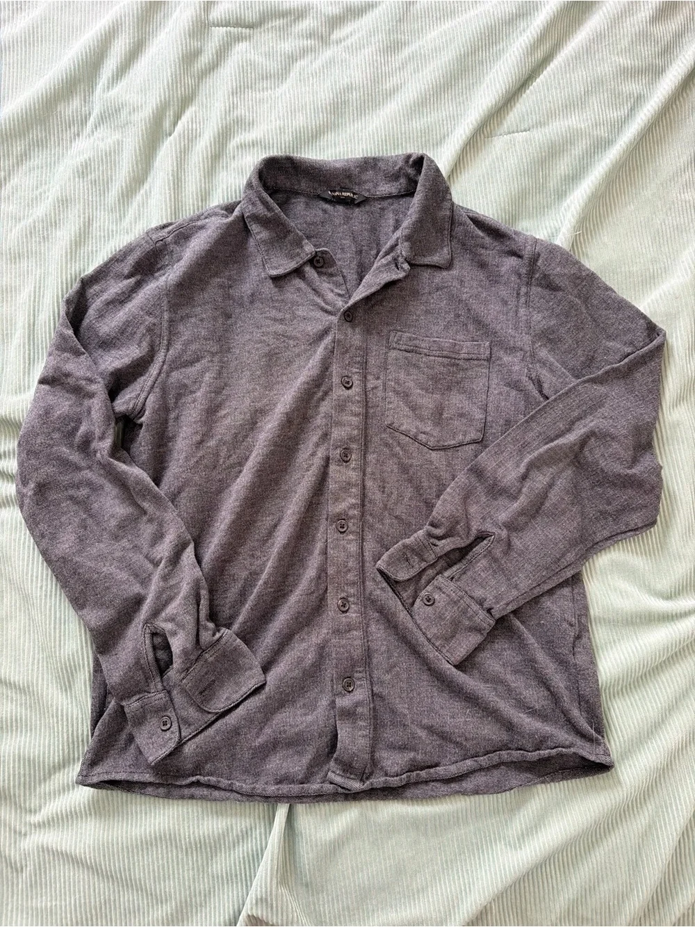 Banana Republic Heathered Gray Knit Top